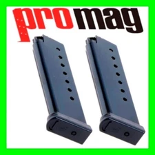 2 - Smith Wesson 645, 4506, 4566 .45ACP 8 Round Black Magazine S&W 8rd by ProMag