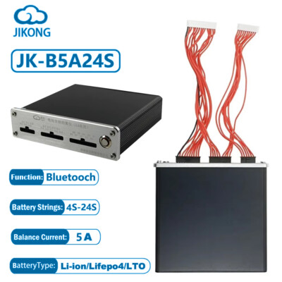 JK BMS Smart Balancer 4S-24S 5A Active Equalizer for Li-ion LiFePo4 Battery