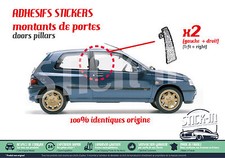 Stehbolzen Türen Doors B Pillars Aufkleber Sticker für Renault Clio Williams