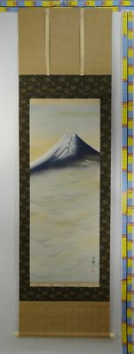 IK67 富士山 Mt. FUJI Fujiyama Traditional Hanging Scroll Japanese