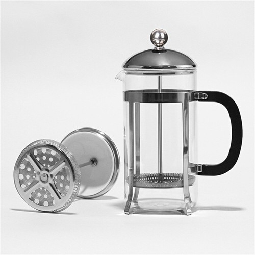 Coffee Plunger Press Tea Coffee Maker French Style W Filter Measure Spoon Glass - Picture 7 of 12