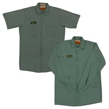 Red Kap Work Shirts 2 Pocket Solid Color Short & Long Sleeve Uniform #B