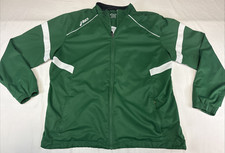 ASICS Men's Surge Warm-Up Stand Up Collar Long Sleeve Jacket, Forest/White Xl