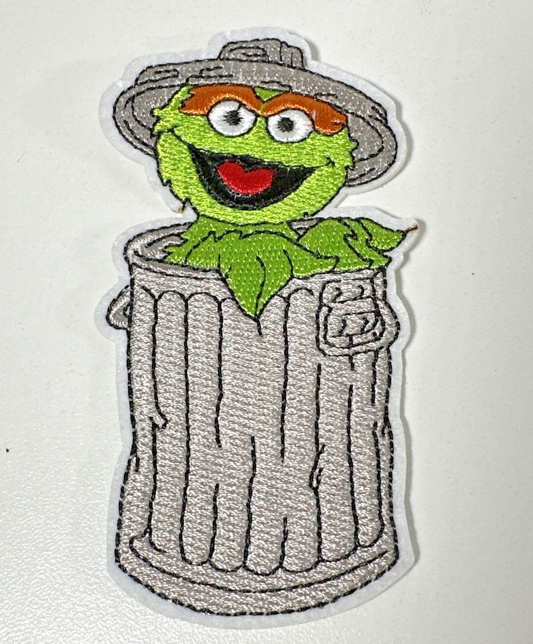 Oscar the Grouch Embroidered Iron on Patch Appliqué - NEW