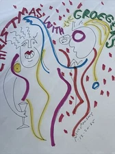 ANDRE MIRIPOLSKY DRAWING ABSTRACT CUBIST CUBISM MODERNISM FAMOUS ARTIST LISTED