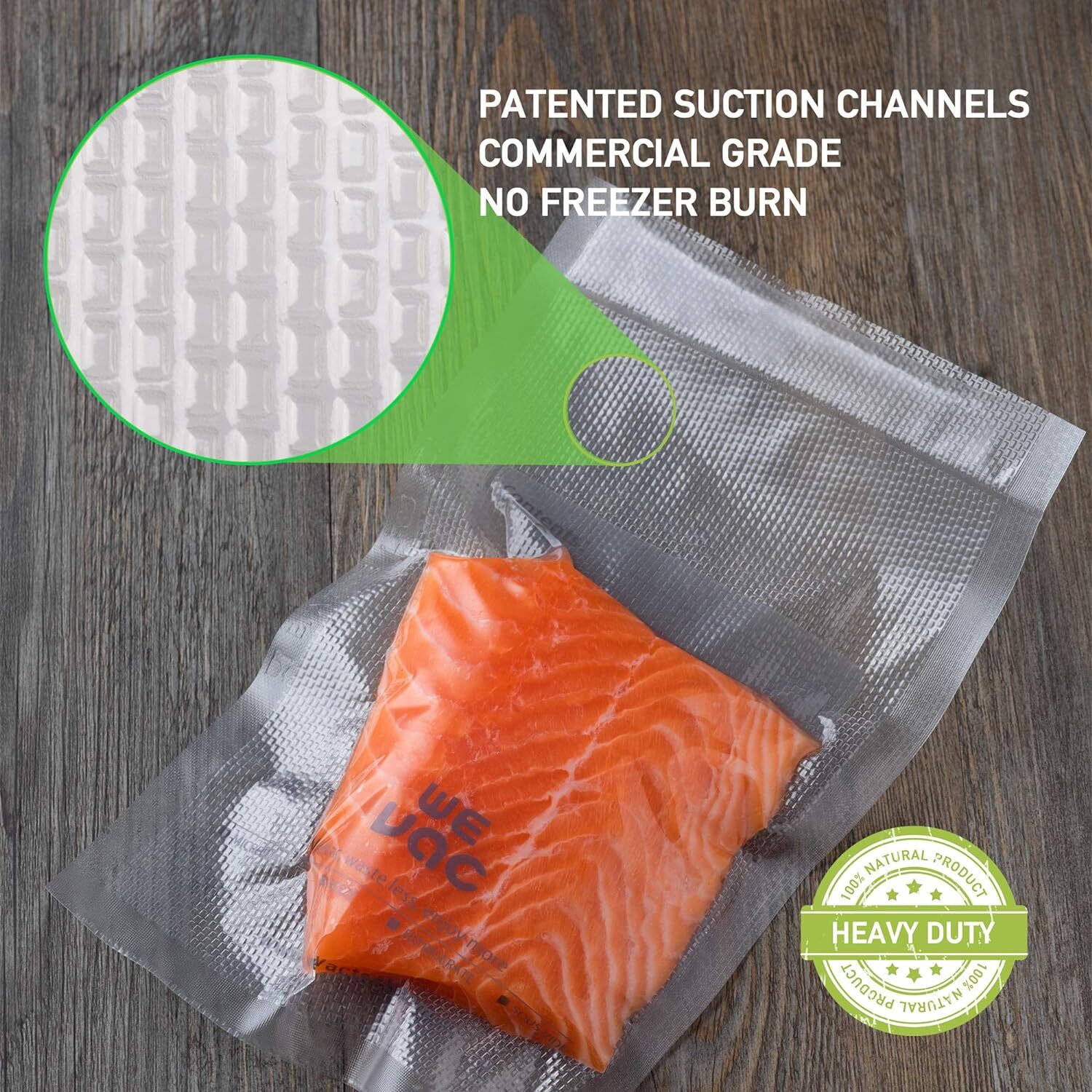 Vacuum Sealer Bags 100 Pint 6X10 Inch Commercial Grade, BPA Free, Heavy Duty