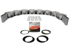 Set of 8 Standard Bore Pistons w/ Rings for GM Chevrolet 6.2L 376 L92 L9H