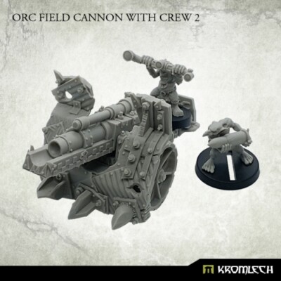 Ork Field Cannon+ Crew 2-Kromlech Big Mek Gunz Mega Kannon Bubblechukka Zzap Gun
