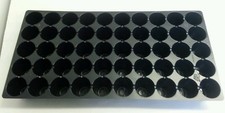 10 Black Plastic PLUG SHEETS - 50 cells per f...