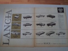 advertising Pubblicità 1963 LANCIA FLAMINIA/SPORT/GT/APPIA/FLAVIA CONVERTIBILE
