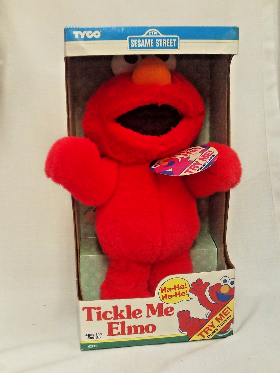 VINTAGE 1996 ORIGINAL TICKLE ME ELMO PLUSH DOLL TYCO NIB