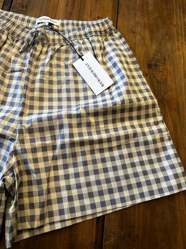 We Wore What Size Small Boyfriend Boxer Shorts Pull On Gingham Plaid Tie Waist - Picture 4 of 14