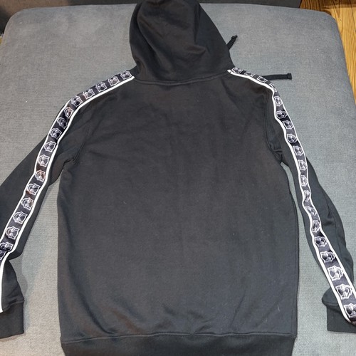 Marvel Black Panther Hoodie Size Medium Black Pullover Sweatshirt Logo Stretch - Picture 7 of 7