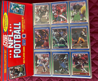 1990 Score Football Cards Series 1 & 2 Complete Set of 660 Cards +