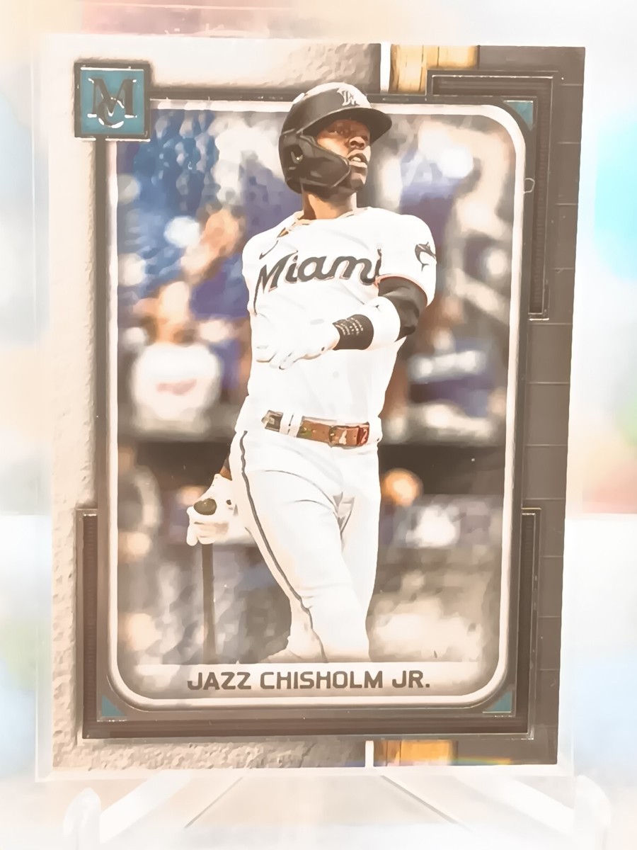 topps museum jazz chisholm jr サインレリックカード Jazz Chisholm 