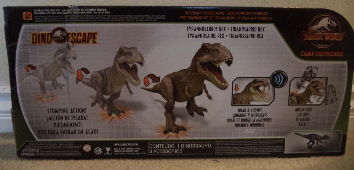 Jurassic World Stomp 'n Escape Tyrannosaurus Rex Figure GWD67 *NEW