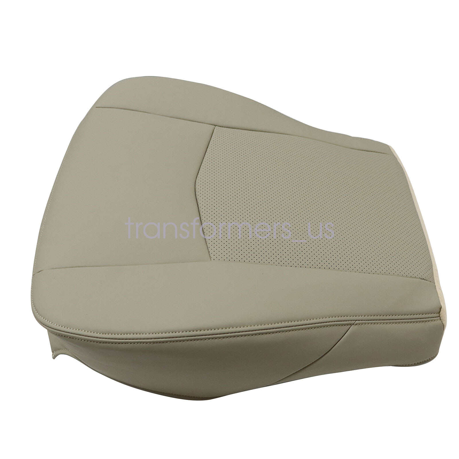 For 2004-2009 Cadillac SRX Driver Bottom Perforated Leather Seat Cover Light Tan