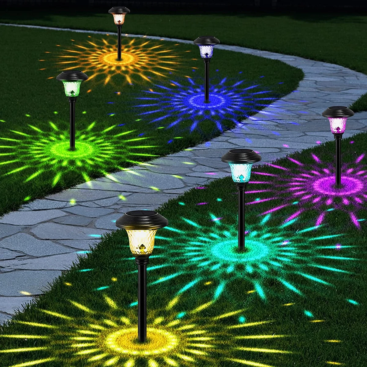 Brightest outdoor solar pathway lights deals
