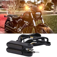 For Harley Road King Breakout 114 Motorcycle Turn Signal Amber Indicator Lights