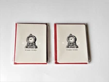 Two Packages Michaels Note Cards & Envelopes "Take Time" 6 Pieces Each