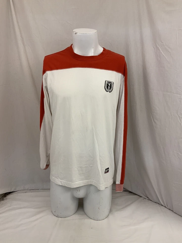 Puma футбол рубашка L белый длинным рукавом #7 ворота YGI Y1-270 - Изображение 2 из 4