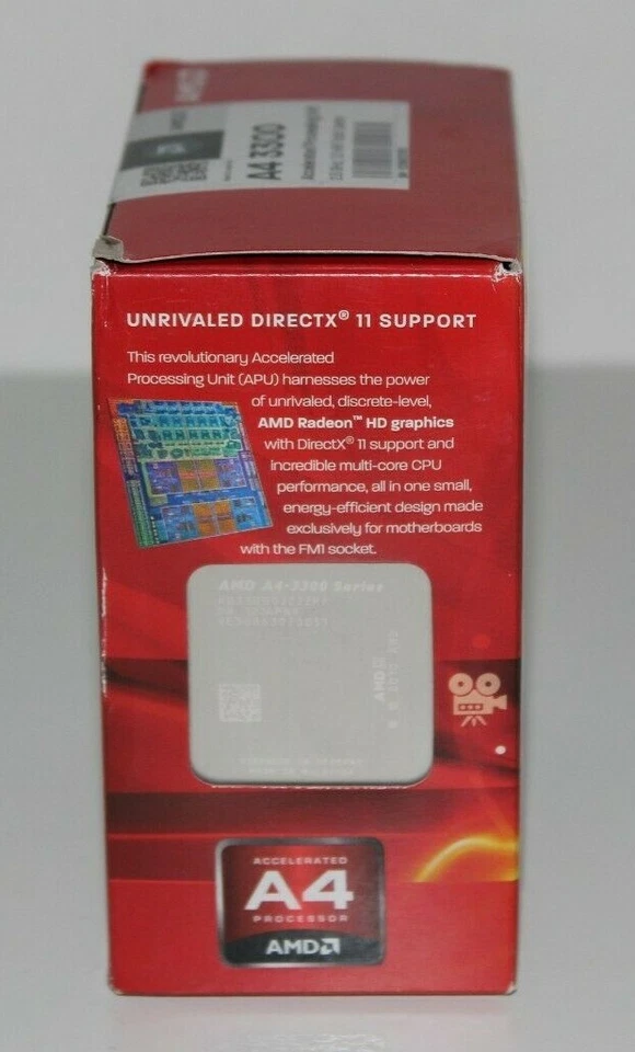 NEW AMD Fusion A4-3300 2.5GHz Dual-Core (AD3300OJHXBOX) Processor Sealed - Image 4 of 4