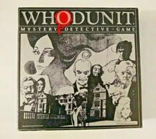 Vtg 1985 WHODUNIT Mystery Detective Board Game Selchow & Righter Incomplete