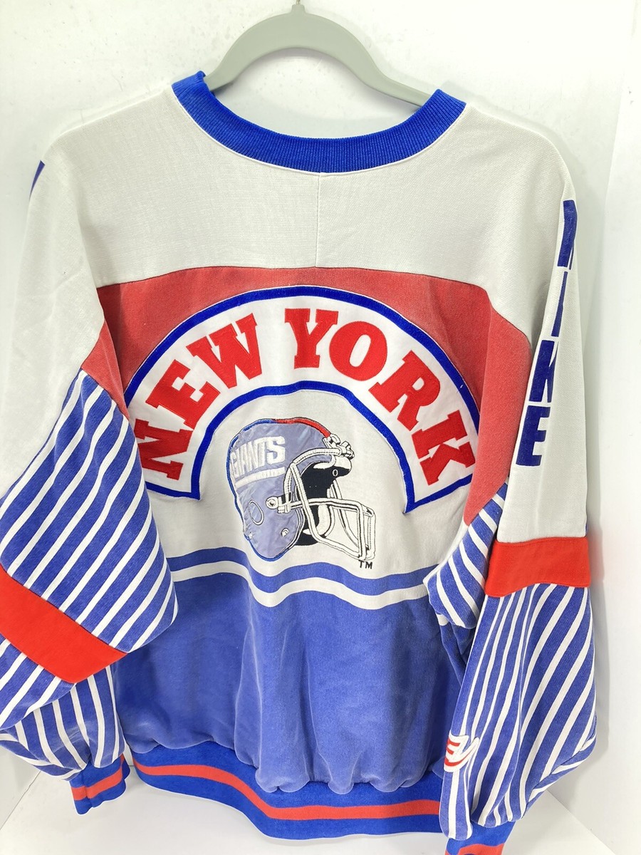 NIKE 80's ビンテージ NEW YORK GIANTS スウェットシャツ New York Giants Skyline Sweatshirt Nike Men Size XL Red Blue