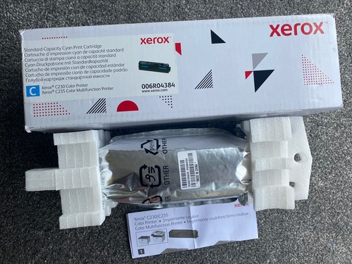 GENUINE XEROX STANDARD-CAPACITY CYAN toner cartridge 006R04384 Read Description 95205068900 | eBay