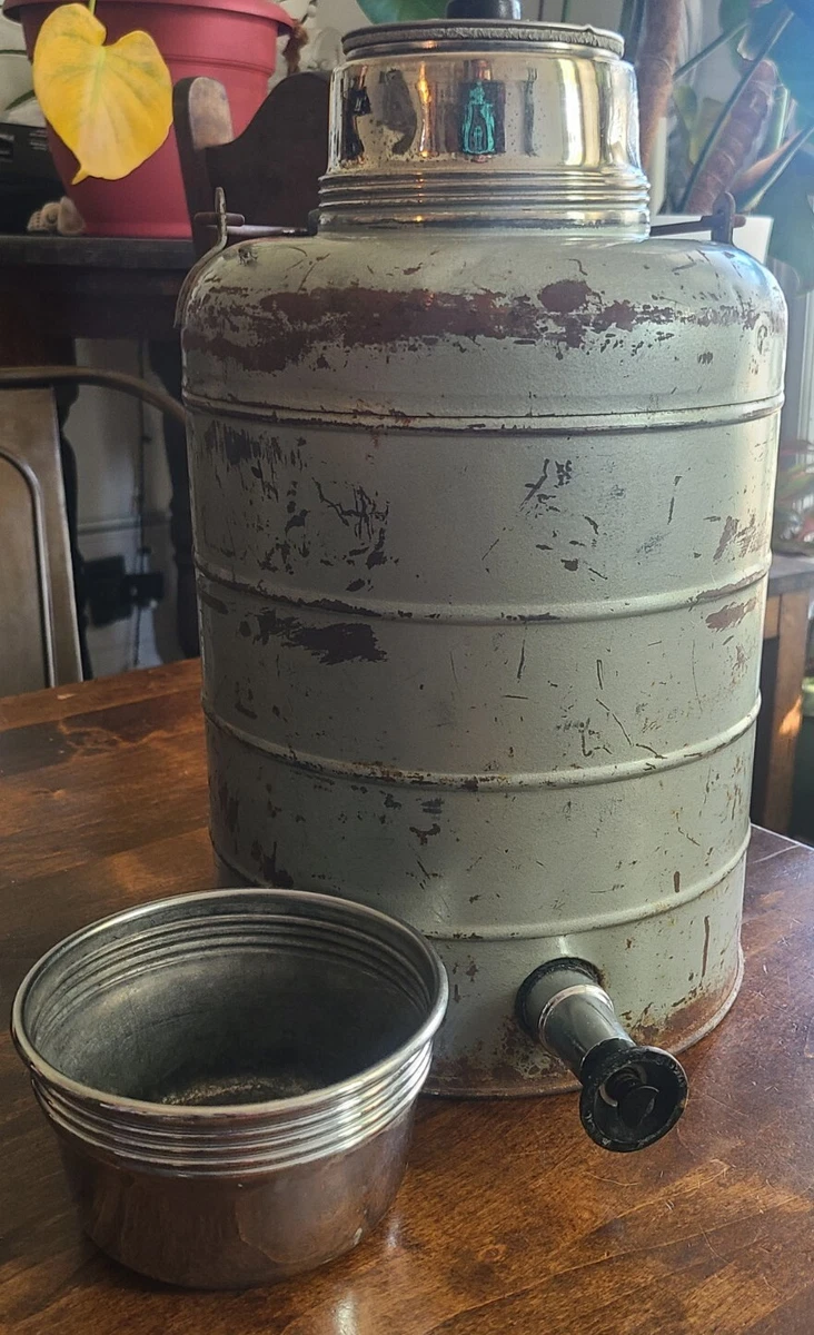 Vintage STANLEY Large THERMAL JUG - Industrial Lineman's Cooler / Thermos