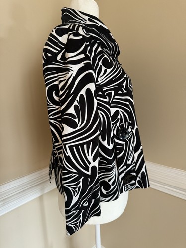 E-COLO-O-GIE JACKET, Blazer, Pockets, Womens Large, Retro Swing 60s Print - Picture 4 of 11