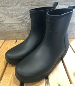 hunter refined low heel ankle biker rain boots