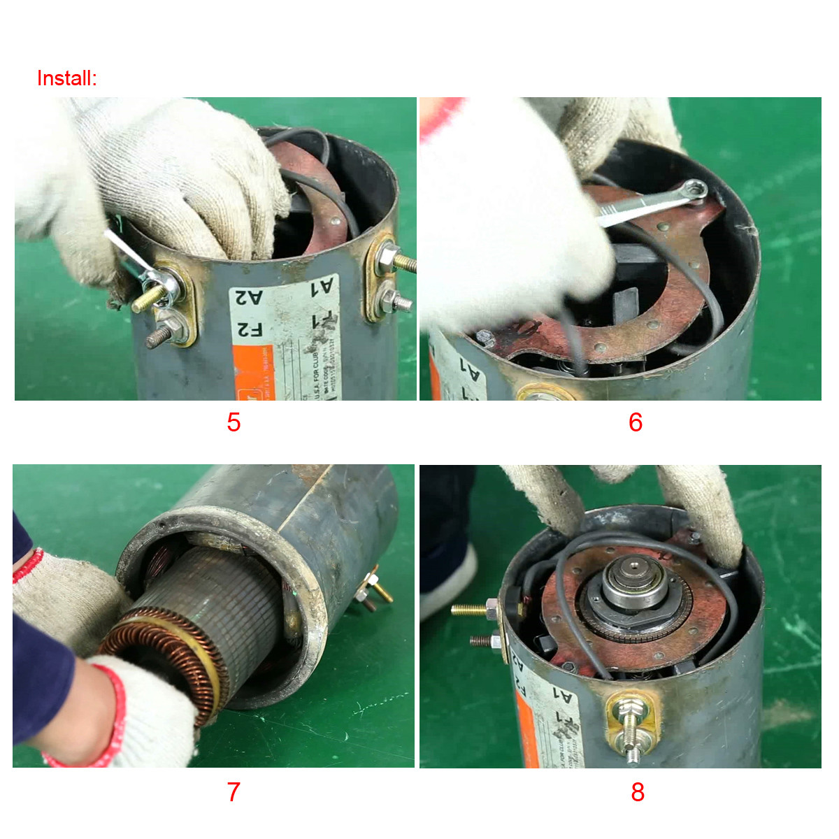 10L0L Golf Cart Motor Brush Set for EZGO Club Car 73120G25 73120G05