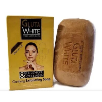 Gluta White  Glutathione & Collagen Clarifying & Exfoliating  Soap