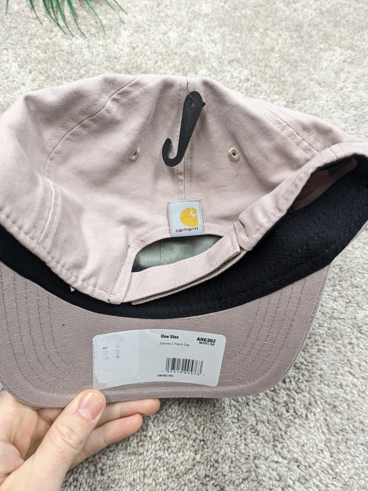 Gorra Carhartt para mujer talla única gorra de lona cómoda parche con logotipo C denim azul marino nueva con etiquetas Foto 3 de 4