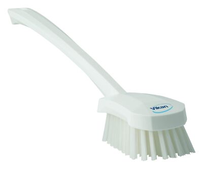Vikan White Brush Washing Stiff 15.75'' PP/PBT 4186