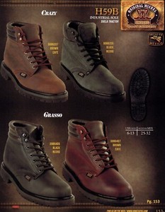 Original Michel King Exotic Men/'s H542 Grisly Leather Pull On Chelsea Work Boots