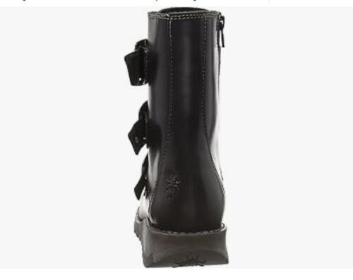 Gorgeous Fly London Women's Scop 110fly Black Biker Boots (Uk 6) BNiB RRP £170 - Picture 4 of 9