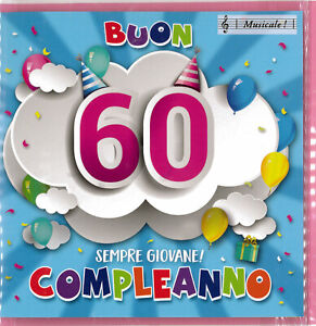 Biglietto Auguri Buon Compleanno 60 Anni Musicale Jump Perleberg Ebay