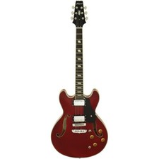 Electric Guitar Aria TA Classic Hollow Body, Wine Red