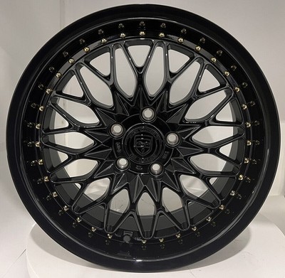NS5 18 inch Black Gold Rim fits KIA OPTIMA HYBRID 2011 - 2018