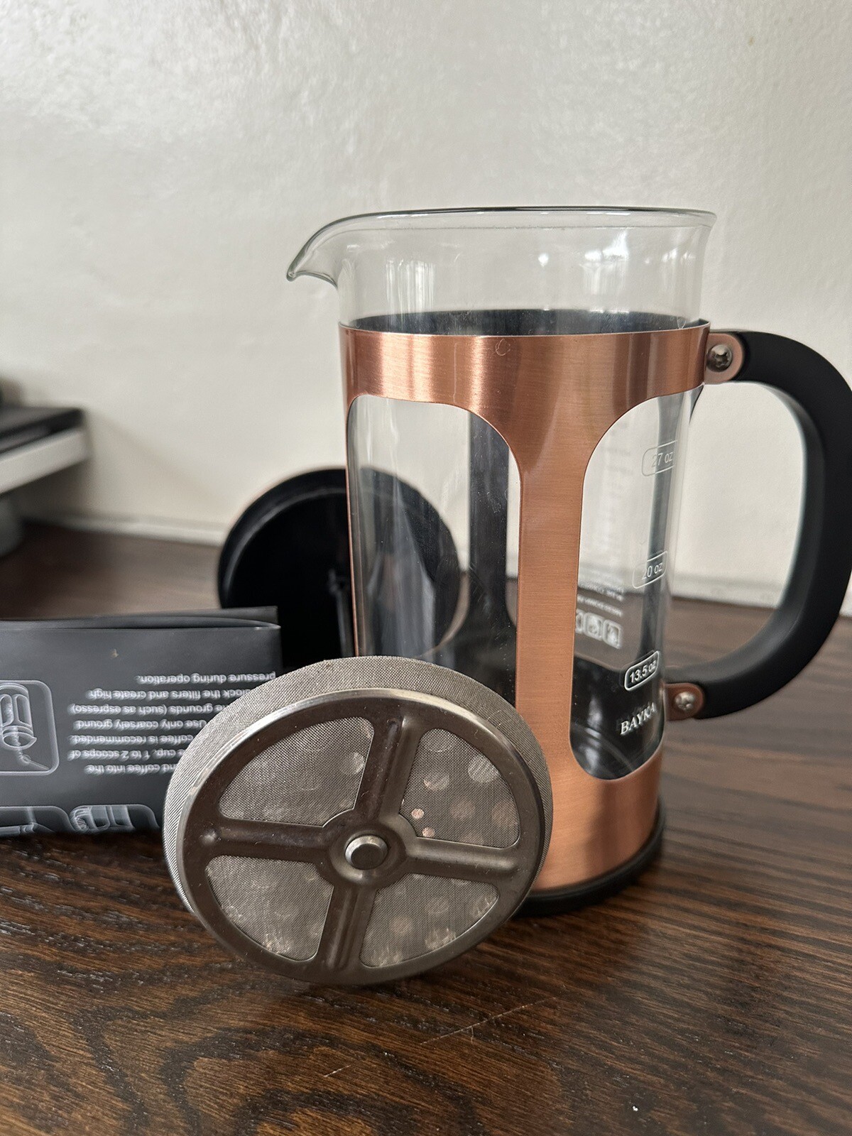 BAYKA 34 Ounce 1 Liter French Press Coffee Maker, Assorted Colors