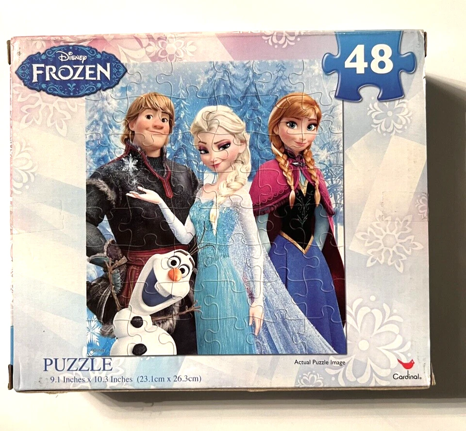 Rompecabezas Frozen 48 Piezas y Princesa Disney Aurora 150+ Piezas Madera NUEVO Foto 3 de 4