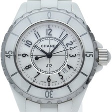Chanel J12 33mm H0968 Stainless Steel / Ceramic White Dial Quartz #LPW4471