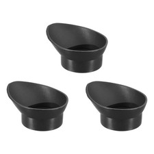 3Pcs Microscope Eyepiece Eye Cups 29-33 mm Rubber Eyepiece Cover, Black