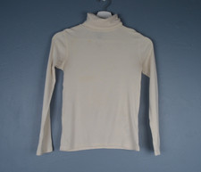 Polo Ralph Lauren Girls Sz M 8-10 Cream Turtleneck Long Sleeve Knit Top