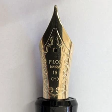 Pilot Custom 743 Fountain Pen Black 15 M Medium Nib with Box Included