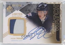 2013 SP Authentic Future Watch Limited 97/100 Jacob Trouba #313 Patch Auto a8r