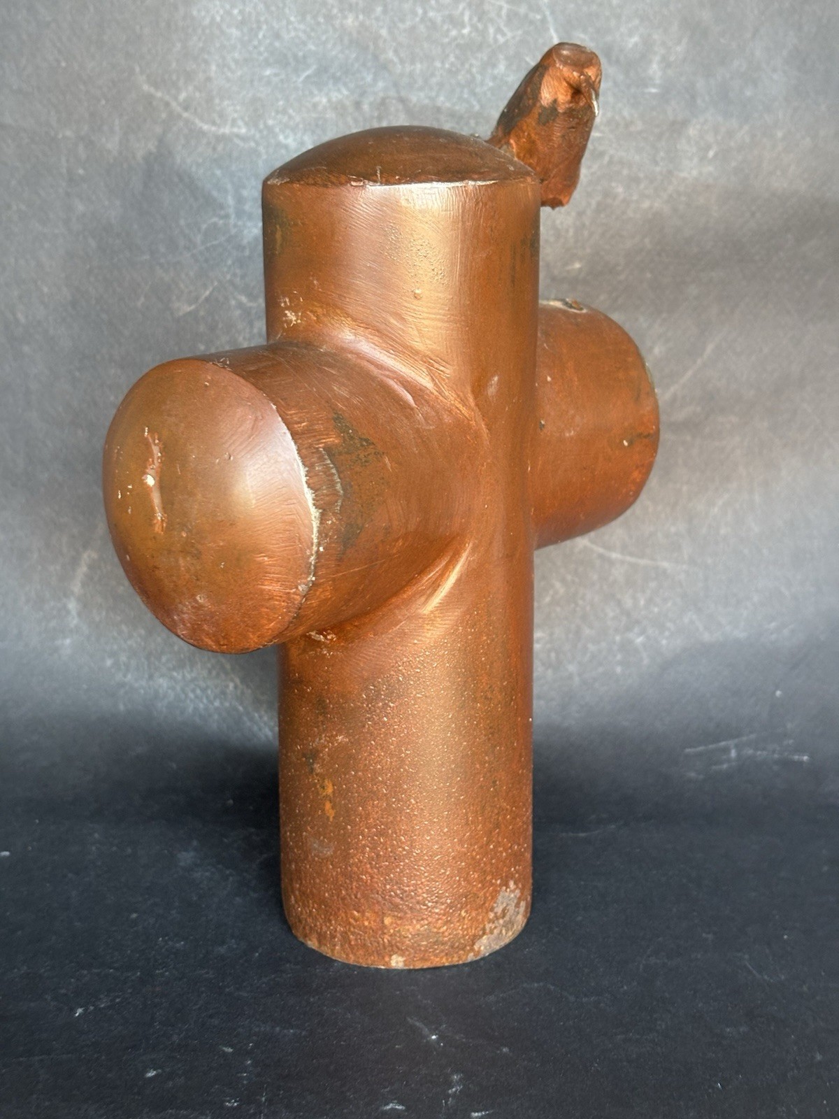 Jan Barboglio The Covenant Cardinal Cross Sculpture AS IS READ