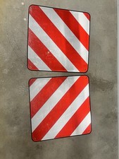2x Alu Warntafel Italien & Spanien Kombi | 50x50 cm Wendetafel f&uuml;r Fahrradtr&auml;ger